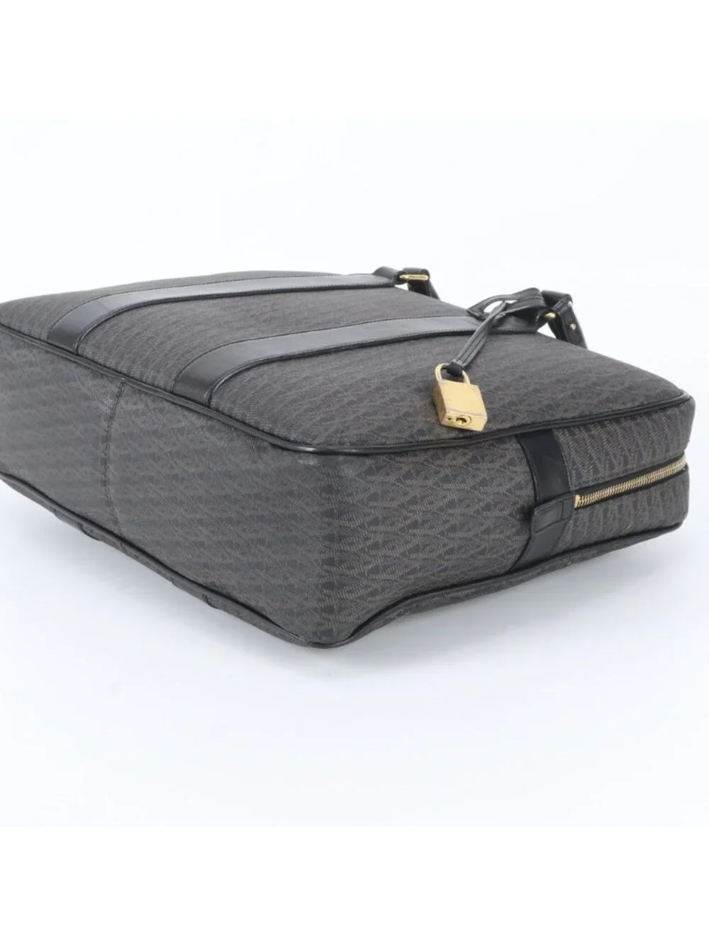 Saint Laurent Paris YSL Monogram All Over Pattern Leather Business Document